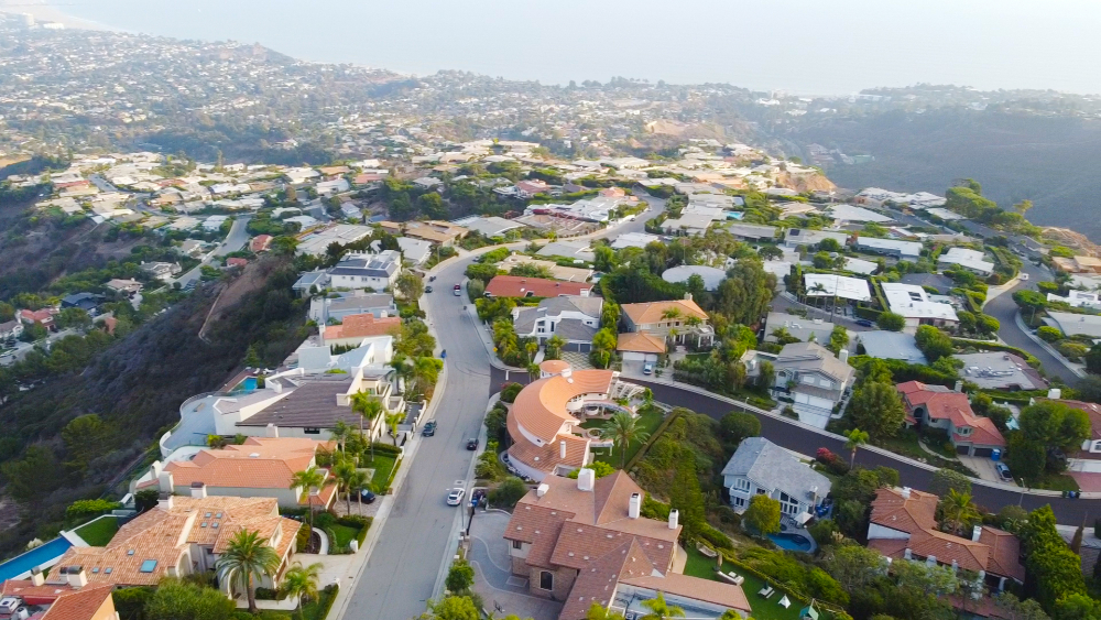 Aerial View of Pacific Palisades